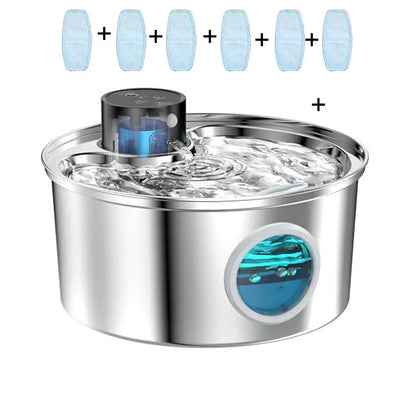 Cat Dog Pet Drink Water Fountain Rechargeable Automatic Water Feeder Motion Sensor Bowl