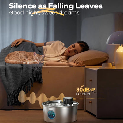 Cat Dog Pet Drink Water Fountain Rechargeable Automatic Water Feeder Motion Sensor Bowl
