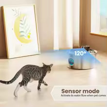 Cat Dog Pet Drink Water Fountain Rechargeable Automatic Water Feeder Motion Sensor Bowl