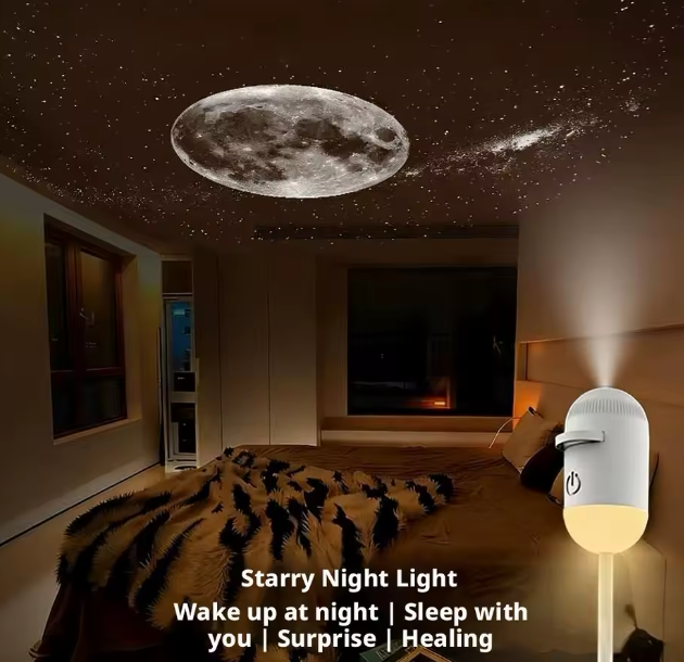 Galaxy Projector Night Light 360° Adjustable Starry Sky Lamp With Multiple Projection Films & HD Images, Dimmable USB Star Light